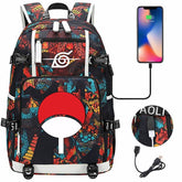 Naruto Backpack Travel Backpack Naruto School Bag with USB Charging Port